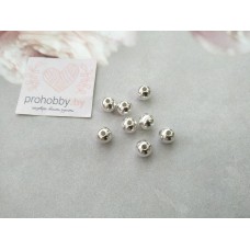 Бусины "Жемчуг", 8 мм, цвет серебро